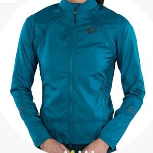 Pearl Izumi Womens Elite Escape Convertible Full Zip Jacket Size Large Teal